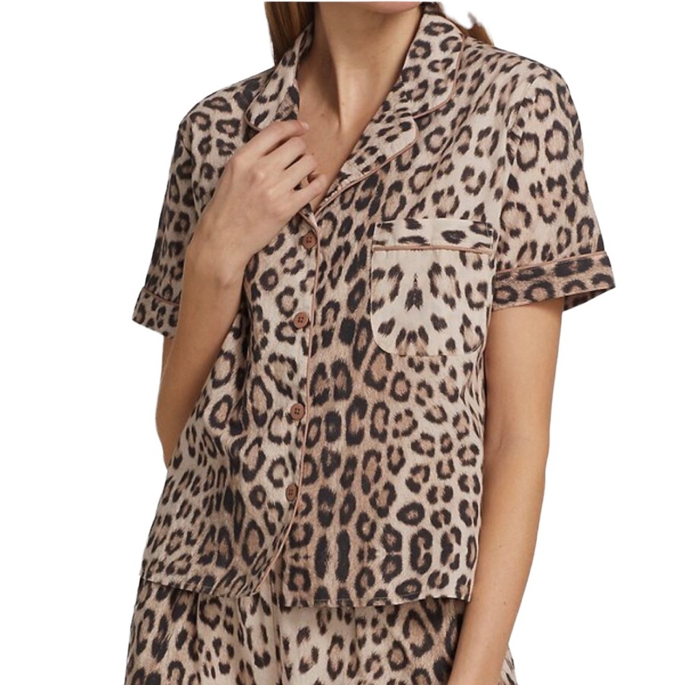 🆕Generation Love Juliet’s Leopard Animal Print Pajama Set Cotton Summer PJ’s - Picture 2 of 10